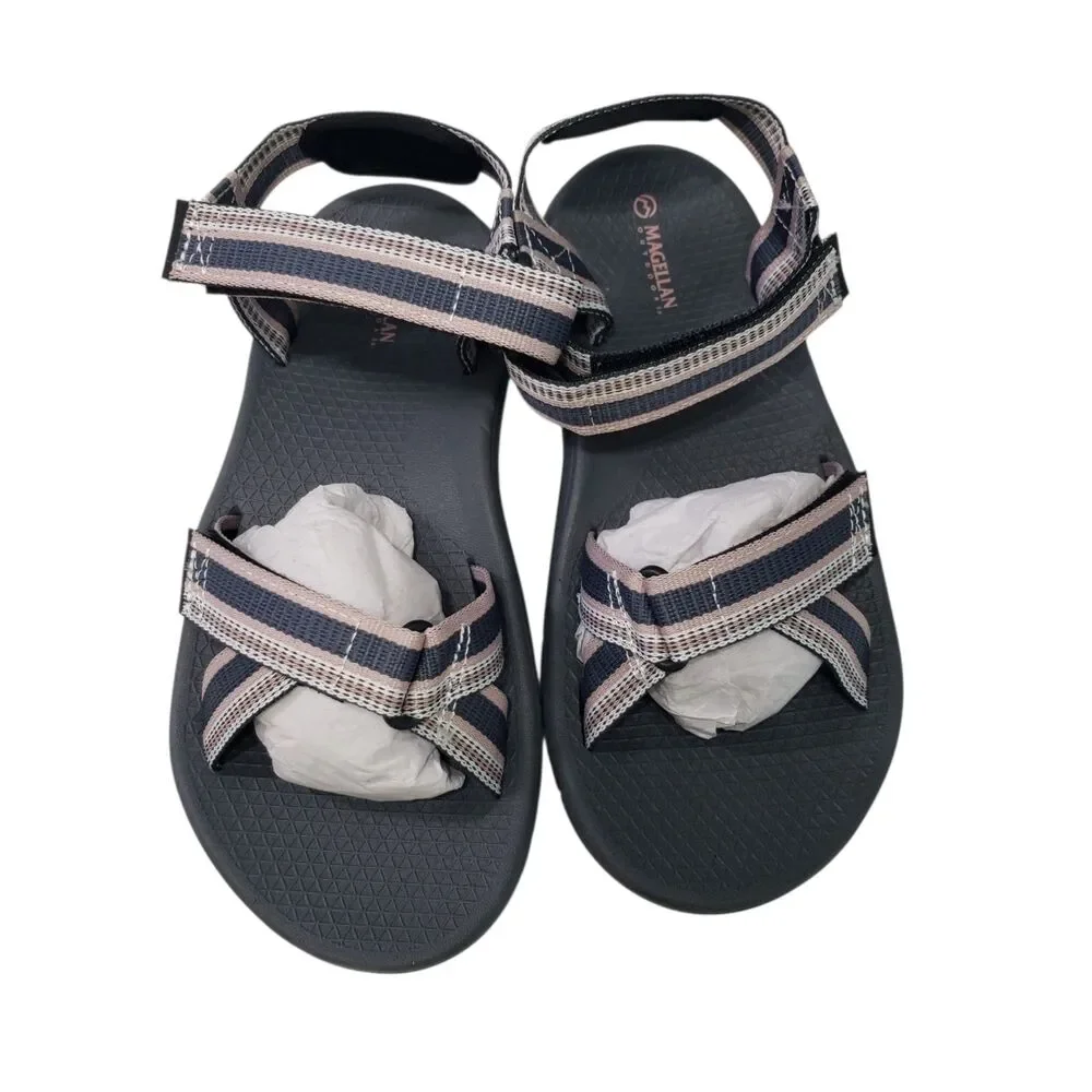 NEW Magellan Outdoor Women's Sandals, Pink, Grey, Black, Size 8 B